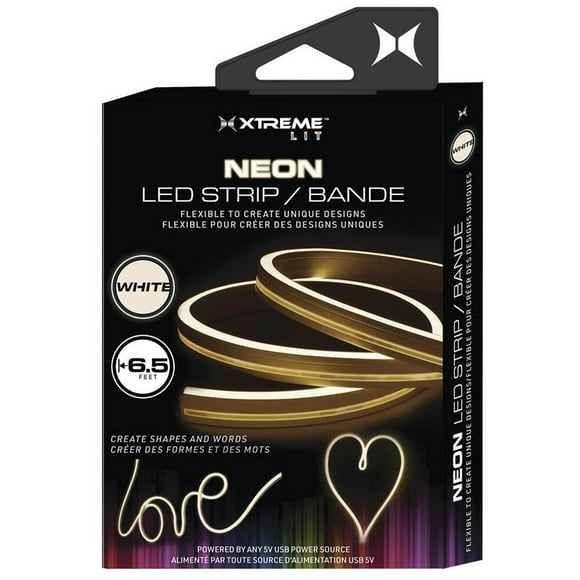 XLB7-1054-WHT - Bande FLEXIBLE LED SOURCE d'Alimentation USB 6.5 Pieds