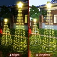 thumbnail image 7 of 3-Piece Christmas Tree Light Set, Suitable for Outdoor/Indoor Use Christmas Tree Lighting Decorations, Artificial LED Tree for Holiday Party Decorations 448 Warm Lights, 4-Foot + 5-Foot + 6-Foot, 7 of 7