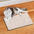 thumbnail image 2 of Cheetah Print Aesthetic Dog Mat - Modern Leopard Spots Bowl Pad - Quick Absorbing & Easy Clean - Ideal for Eco-Conscious Owners, 2 of 4