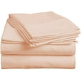 thumbnail image 3 of Top Split King Sheets Sets For Adjustable Bed - Split Down 28 inches from The top Split Head King Size - 18" Inch Deep Pocket, 100% Microfiber Fabric - Blush Solid, 3 of 9