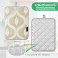thumbnail image 6 of Yayeee Pot Holders Kitchen Heat Resistant with Pocket 7"x9.8" Cotton Oven Cooking Hot Pads, Light Brown Pattern, 6 of 7