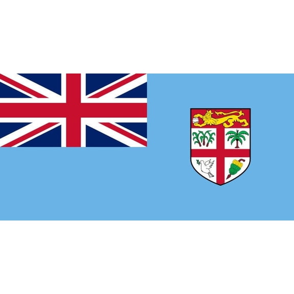 Fiji Flag Decal Sticker - 6 inches wide
