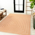 thumbnail image 3 of JONATHAN Y JONATHAN  Y Lucia Modern Concentric Squares Indoor/Outdoor Area Rug 4 X 6 - Orange/Cream, 3 of 5