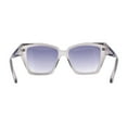 thumbnail image 4 of Womens Thick Bevel Geometric Cut Plastic Butterfly Sunglasses Slate Smoke, 4 of 4