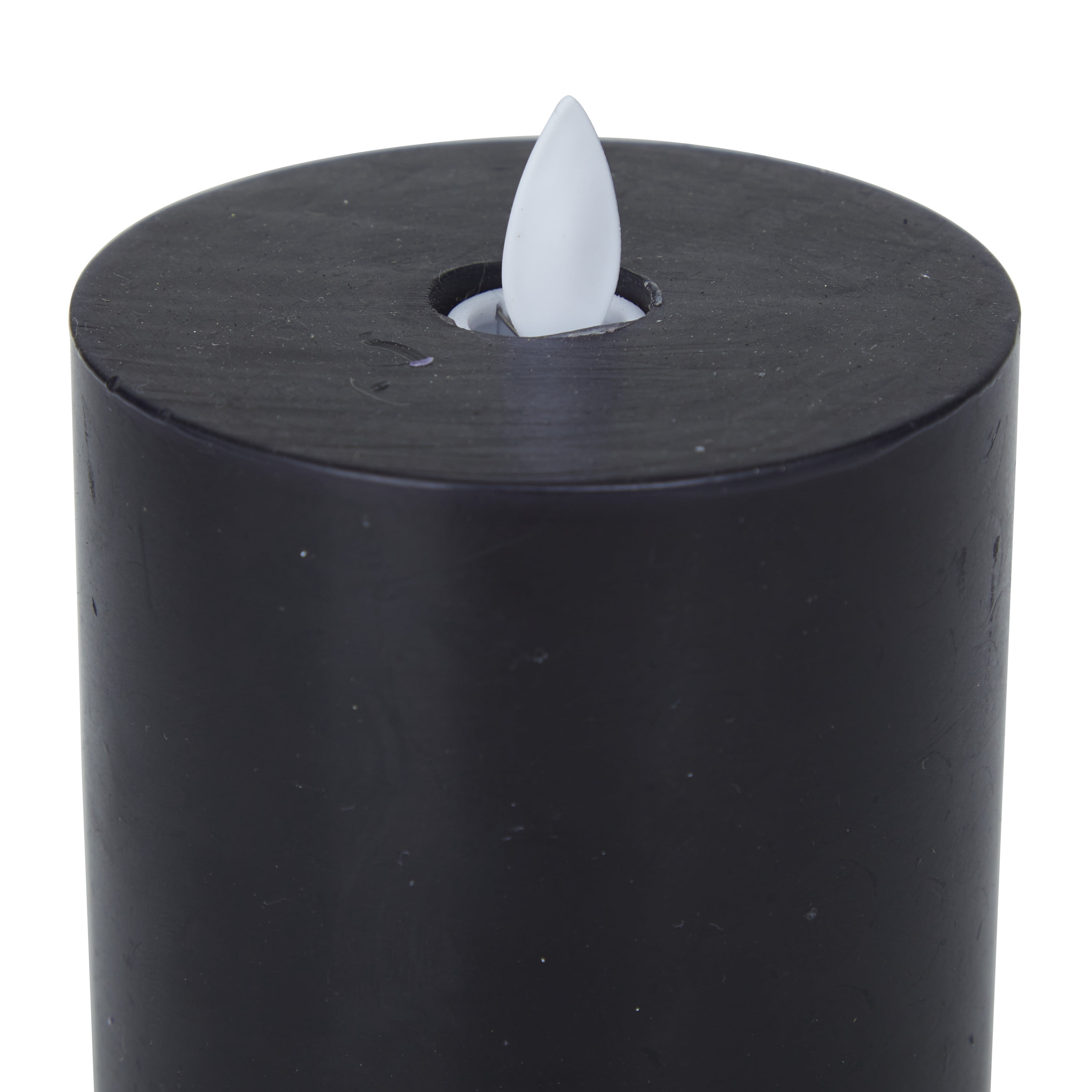 DecMode 4", 5", 3"H Unscented Wax  Flameless Candle with Remote Control (Set of 3)