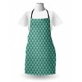 thumbnail image 3 of Marine Life Apron, Minimal Retro Repeated Design of Vintage Camper Vans and Surfboards, Unisex Kitchen Bib with Adjustable Neck for Cooking Gardening, Adult Size, Pale Teal and Coconut, by Ambesonne, 3 of 4