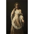 thumbnail image 2 of Henri Lehmann 13x18 Black Ornate Wood Framed Double Matted Museum Art Print Titled - Ophelia (1847), 2 of 5
