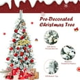 thumbnail image 5 of Topbuy 5FT Slim Pencil Tree Hinged Artificial Christmas Tree W/339 Branches Tips, 5 of 9