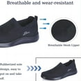 thumbnail image 2 of Men's Casual Loafers Lightweight Slip-on Outdoor Comfort Walking Sport Fashion Mesh Non-Slip Breathable Shoes Black 9 US, 2 of 7