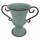 thumbnail image 2 of Maceta de hierro creativa con forma de trofeo retro, contenedor decorativo de metal para plantas. Azul, 2 of 8