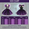 thumbnail image 2 of Witch Costume Kids Girl Witches Dress Princess Outfit Scary Purple Hat Brooms Party Cosplay Carnival Fancy Dress, 2 of 7