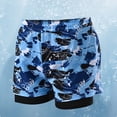 thumbnail image 5 of Big & Tall Workout Shorts With Liner Men 2 In 1 Gym Athletic Shorts Stretch Quick Dry Running Bottoms, 5 of 6