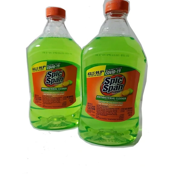Spic And Span Everyday Multipurpose Liquid Cleaner, Dilutable Antibacterial Multi-Surface  Floor Cleaner, Fresh Citrus Scent, 20 FL OZ, 2-pk