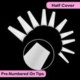 thumbnail image 3 of Dsseng 900pcs Full Cover French Nail Tips  Soft Gel Nail Tips  3 Styles Acrylic Fake Nails, 3 of 6
