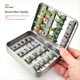 thumbnail image 3 of Caja de Metal para Cebo con Diseño de Trucha Tímalo, Accesorios para Señuelos de Pesca con Mosca, Caja Pequeña para Cebo con Mosca, 3 of 5