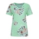 thumbnail image 5 of Pntutb moda mujer cuello en V impreso camiseta Casual suelta pulóver manga corta tops Pntutb Pntutb-4265, 5 of 9