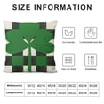 thumbnail image 5 of Nawypu St Patricks Day Pillow Covers Buffalo Plaid Lucky Clover Throw Pillows Shamrock Cushion Case St Patricks Day Decorations for Home Sofa Couch Outdoor, 5 of 5