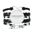 thumbnail image 1 of Quote About Graduation And Unempolyment Bracelet Love Accessory Twisted Leather Knitting Rope Wristband, 1 of 3