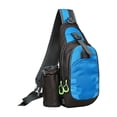 thumbnail image 2 of Bolsa bandolera Bandolera ligera Bolsa de pecho Bolsa de hombro de nylon Viajes al aire libre Desplazamientos al aire libre Diseño casual antirrobo Bolsillos múltiples Unisex, 2 of 6