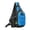 Blue, variant on Lightweight Outdoor Travel Shoulder Backpack, Polyester Nylon Slim Bag, Soft Shoulder Adjustable Strap Backpack for Daily Driving, Walking, Sports