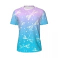 thumbnail image 5 of Ombre Dragonfly Gym T-Shirt Abstract Design Harajuku T Shirts Men Vintage Tshirt Summer Sh, 5 of 5
