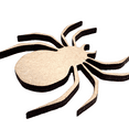 thumbnail image 2 of Krafty Supply Spooky Wood Spider 1/4"MDF 6" Tall, 2 of 4