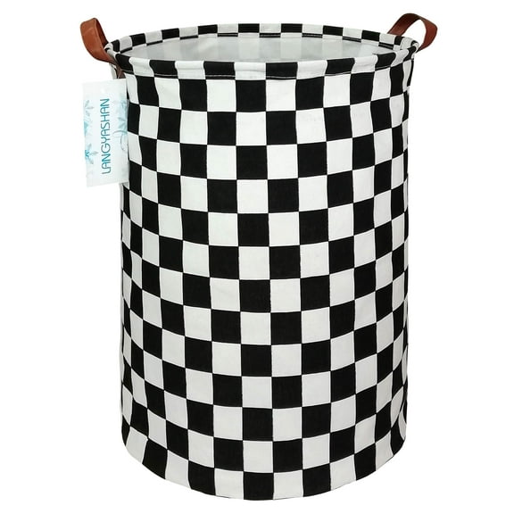 LANGYASHAN Cesto para la Ropa Sucia, Cesta Organizadora Plegable de Tela de Lona para Contenedores de Almacenamiento, Contenedores de Juguetes, Cestas de Regalo, Ropa de Dormitorio, Cesto de guardería
