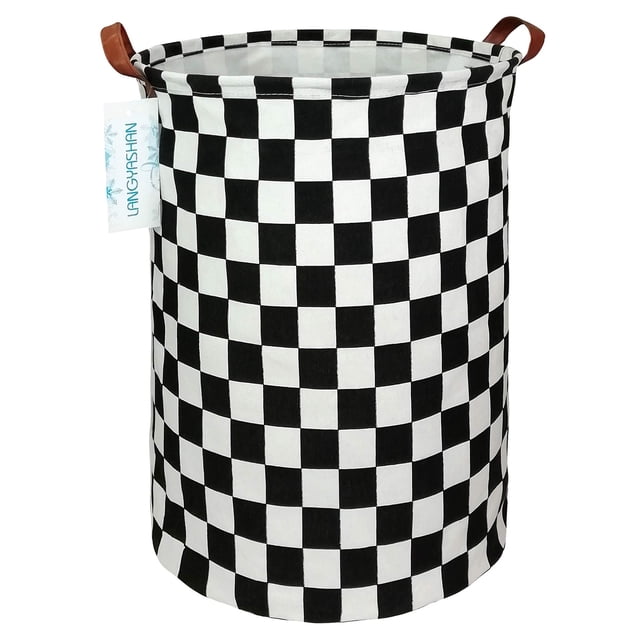 LANGYASHAN Cesto para la Ropa Sucia, Cesta Organizadora Plegable de Tela de Lona para Contenedores de Almacenamiento, Contenedores de Juguetes, Cestas de Regalo, Ropa de Dormitorio, Cesto de guardería