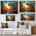 thumbnail image 4 of Designart "Colorful Palm Trees composition II" Palm Trees Floater Framed Canvas Wall Art, 4 of 7