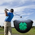 thumbnail image 1 of Cubierta de putter de mazo de golf shamjiam PU Golf Mallet Putter Head Cover negro, 1 of 8