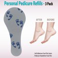 thumbnail image 4 of Pedicura personal recargas autoadhesivas File Liners Pedicura Personal Hands Free Foot File 3 Pack Personal Pedicure 1007615, 4 of 4