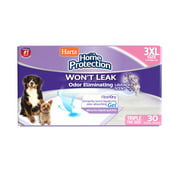 Angle View: Hartz Home Protection Lavender Scent Odor-Eliminating Dog Pads, 3XL, 36 in x 36 in, 30ct