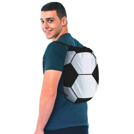 Soccer Drawstring Sling Backpack (1ct)