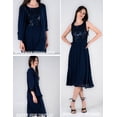 thumbnail image 2 of Vestido Grace Karin Mother of The Bride Chiffon Azul Marino XL, 2 of 4