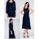 thumbnail image 2 of Vestido de noche GRACE KARIN con lentejuelas, para invitados de boda, azul marino, 2 of 4