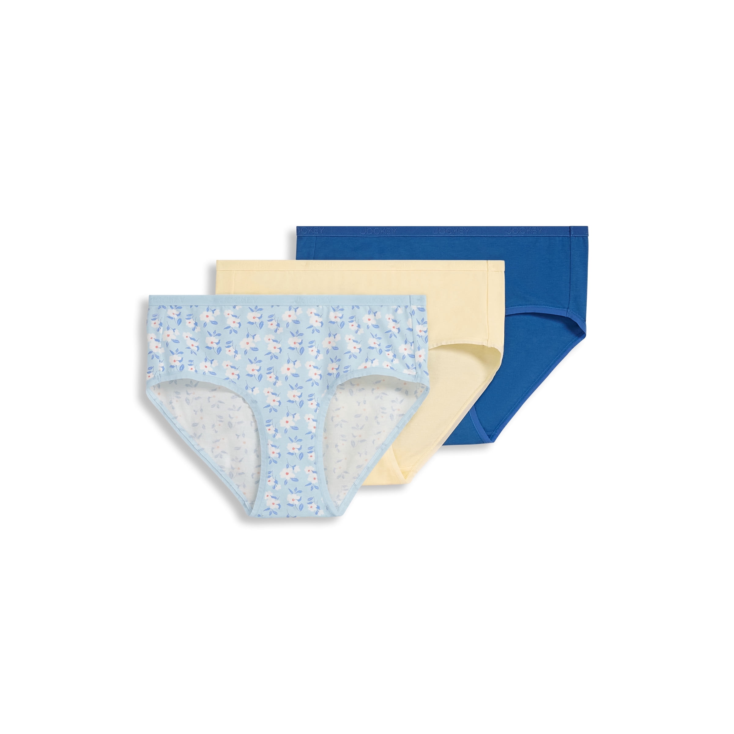 Jockey Logo Hipster Extensible en Coton Biologique pour Femmes - Lot de 3