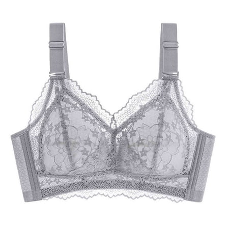 LLYWEY Daisy Bras for Older Women on Clearance Workout Sports Bras Women Ladies Training Bra Style-1209 Women Multiway Bra Feature Adult Female Sports Sports Bras Gray 44B