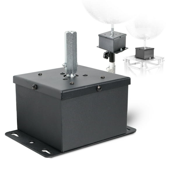 MOTOS Boule Miroir Universelle Oscillante Moteur 1RPM Supporte jusqu'à 30 Pouces Boules Miroir Finition Noire