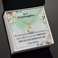 thumbnail image 3 of To My Stepdaughter Love Always Alluring Ribbon Necklace Message Card, 3 of 20