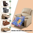 thumbnail image 6 of ZIATUBLES Tie Dye Dog Paw Print Recliner Chair Cover, Quilted Polyester Furniture Protector with Anti-Slip Silicone Dots, Washable Pet Friendly Seat Cushion Slipcover for Living Room, 6 of 8