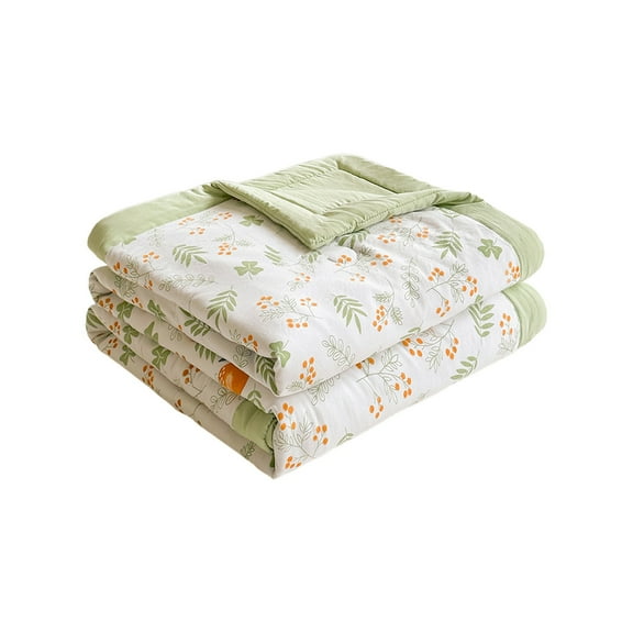 Uutvery Summer Cool Air Conditioner Quilt, Washed Double Layer Yarn Blanket, Lightweight and Breathable Thin Cover for Hot Sleepers, Bed Sofa Use, 59.06x39.37 Inches