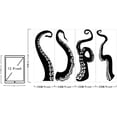 thumbnail image 2 of 4PCS Octopus Tentacles Wall Sticker Sea Animal Wall Decal Mural Home Art Decor Vinyl Wall Art Decal Octopus Decor for Bathroom Bathtub Wall Decor Stickers, 2 of 9