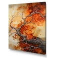 thumbnail image 2 of Designart "Glowing Embers Orange and Brown Maple Tree" Floral & Botanical Wall Art Print, 2 of 5
