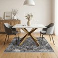thumbnail image 3 of ODIKA 5'x7' Washable Area Rug Graffiti Ornamental Featuring Symmetrical Interlocking Animals for Small Living Room, Bedroom, Easy Care, Non-Shedding, Pet Friendly, 3 of 7