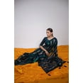 thumbnail image 3 of Indian Designer Ethnic Party Wear Georgette Sequence Embroidery Work Solid Border Saree For Women With complete Pico and Petticoat & UN-stitched Blouse Pices, 3 of 5