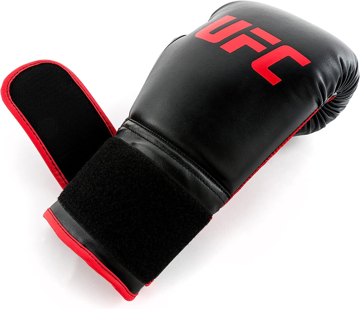 UFC Youth Vanquish Training Gloves - 10oz, Black - Beginner Level MMA & Boxing Gloves with Multi-Layer Foam Padding, 360 Strap, and Breathable VaporVent Mesh Palm