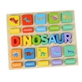 thumbnail image 4 of Yinanstore Puzzle Board Montessori Toy Handmade Craft Sorting Stacking Game Cognitive Matching Game for Birthday Presents Home Use Child Dinosaur, 4 of 8