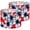 Color 3, variant on Patriotic Linen Drum Lamp Shades Abstract American Flag Paint Splashes Brush Strokes Red 13" x 13" x 10" Lampshade for Table Lamps Floor Lamps Lamp Shade Replacement Easy Assembly Required