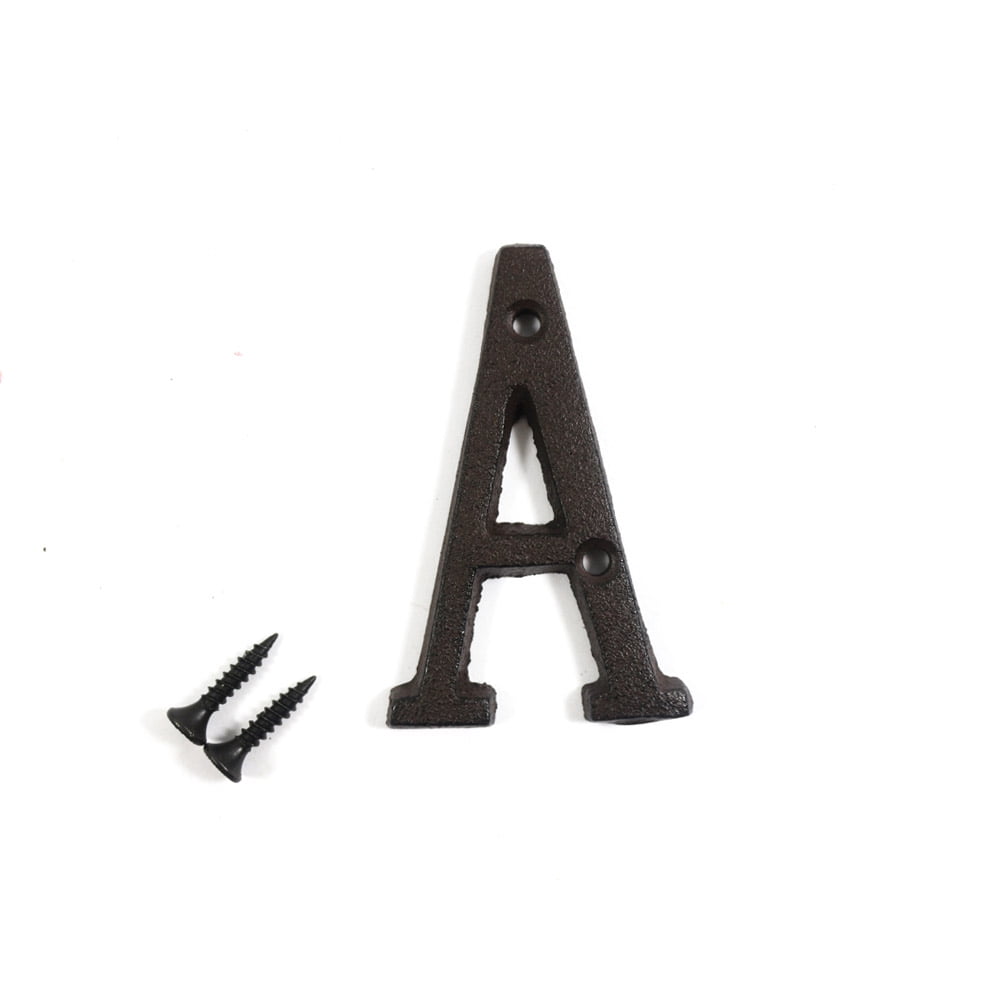 3 inch Vintage Decorative Cast Iron Metal Alphabet Letters Wall Sign