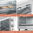 thumbnail image 4 of VOLTIO | Horno Tostador El&eacute;ctrico 11 Lt &ndash; Chico &ndash; Tostar, Gratinar &ndash; 2 Rebanadas &ndash; Temporizador 30 Min &ndash; 700W &ndash; Acero Inoxidable, 4 of 8